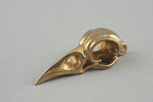 Collier Crâne de Corbeau en Bronze