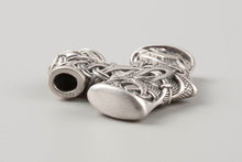 Collier Viking Marteau de Thor (Mjölnir) décoré des Loups d'Odin (Geri et Freki) (922)