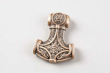 Collier Viking Marteau de Thor - Mjölnir gravé en bronze 