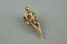 Collier Crâne de Corbeau en Bronze