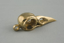 Collier Crâne de Corbeau en Bronze